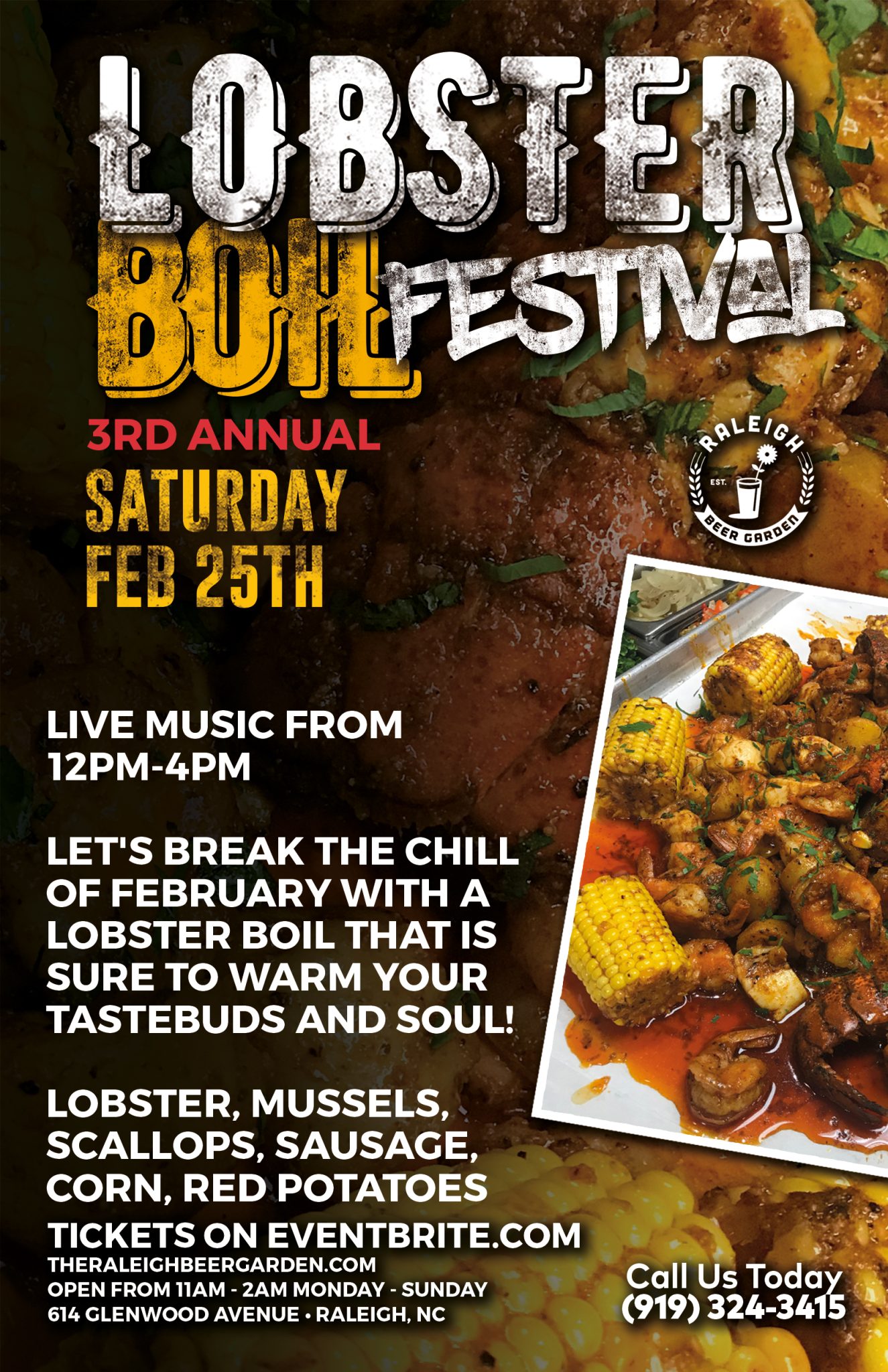 Raleigh Beer Garden Lobster Boil The Raleigh Beer Garden